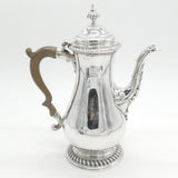 George III Sterling Silver Baluster Coffee Pot Lion Crest Antique 1764 London