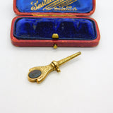 Victorian 15ct Gold, Carved Bloodstone & Sardonyx 'Kate' Watch Key c1860