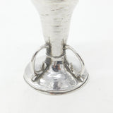 Arts & Crafts Victorian Sterling Silver Planished Celtic Pattern Posy Vase 1901