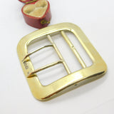 Victorian Gold on Sterling Silver Belt Buckle 1898 London Antique