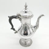 George II Sterling Silver Baluster Lion Crest Coffee Pot Antique 1759 London