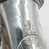 George II Sterling Silver Baluster Lion Crest Coffee Pot Antique 1759 London