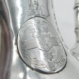 George II Sterling Silver Baluster Lion Crest Coffee Pot Antique 1759 London