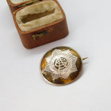 WWII-era Sterling Silver & Enamel Royal Army Service Corps Brooch c1940 Antique