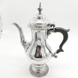 George II Sterling Silver Baluster Lion Crest Coffee Pot Antique 1759 London