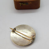 WWII-era Sterling Silver & Enamel Royal Army Service Corps Brooch c1940 Antique