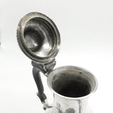 George II Sterling Silver Baluster Lion Crest Coffee Pot Antique 1759 London