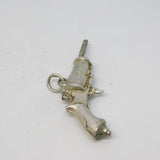 Victorian Sterling Silver Novelty Pistol Form Watch Key Fob Antique c1890