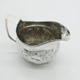 George III Sterling Silver Floral Pattern Cream Jug Antique c1790 Londo