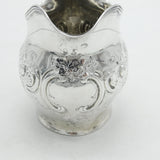 George III Sterling Silver Floral Pattern Cream Jug Antique c1790 Londo