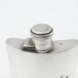 Swaine Sterling Silver Golf Club Hip Flask 1921 Birmingham Antique Art Deco