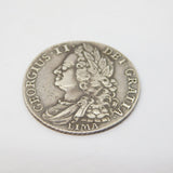 King George II Silver 'Lima' Shilling Coin Antique 1745 Very Fine Condition
