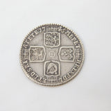 King George II Silver 'Lima' Shilling Coin Antique 1745 Very Fine Condition