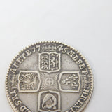 King George II Silver 'Lima' Shilling Coin Antique 1745 Very Fine Condition