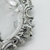 George IV Sterling Silver Floral Pattern Chamberstick Antique 1824 Sheffield