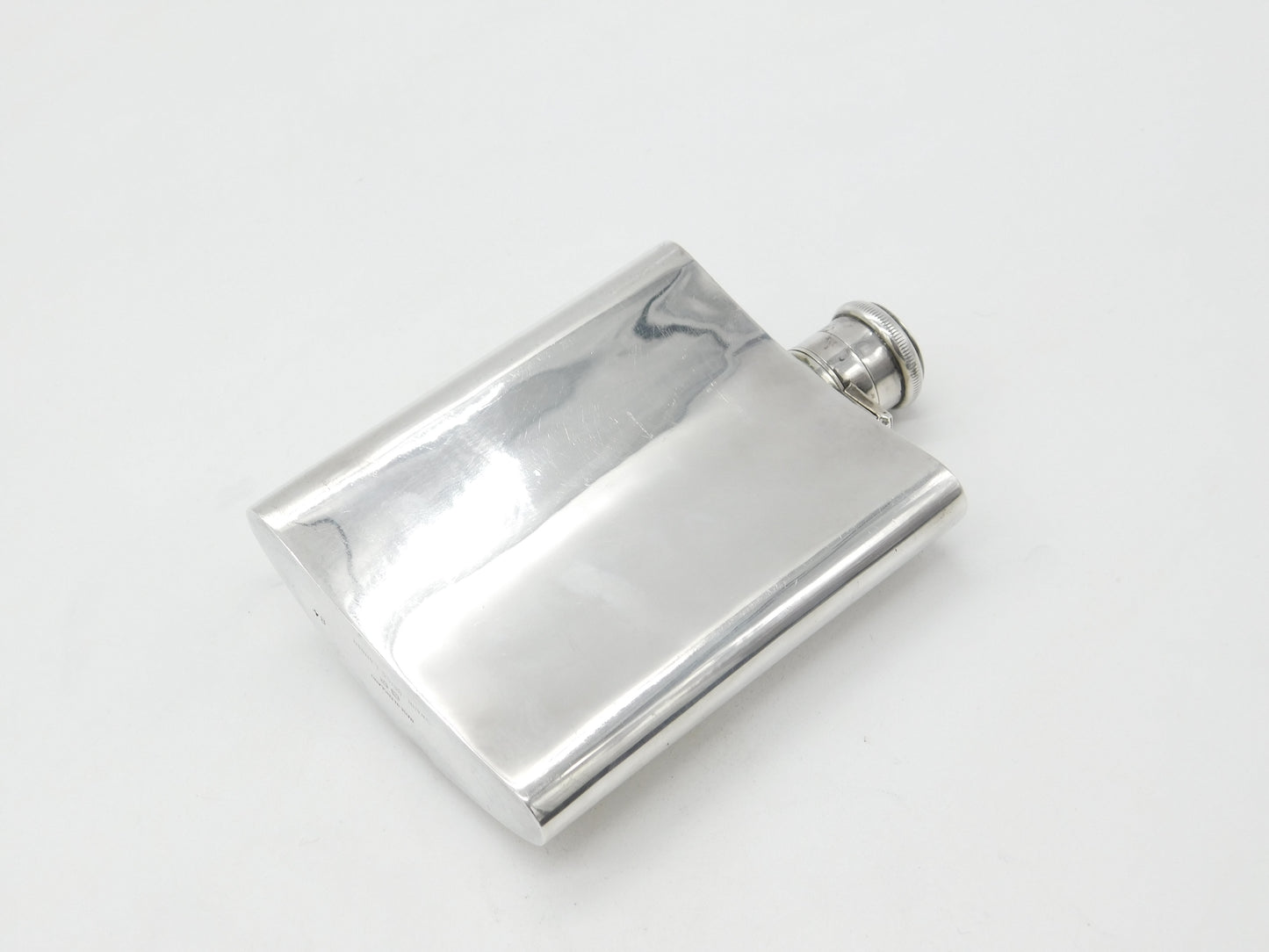 Swaine Sterling Silver Golf Club Hip Flask 1921 Birmingham Antique Art Deco