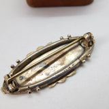 Victorian Sterling Silver 'Carrie' Name Sweetheart Brooch 1893 Birmingham Antiqu