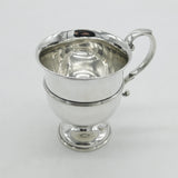 Edwardian Sterling Silver Christening Mug Antique 1903 Sheffield