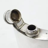 Swaine Sterling Silver Golf Club Hip Flask 1921 Birmingham Antique Art Deco