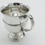 Edwardian Sterling Silver Christening Mug Antique 1903 Sheffield