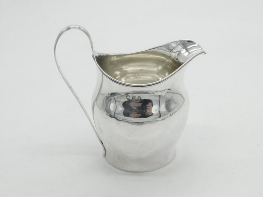 George III Sterling Silver Minimal Cream Jug Antique 1799 London