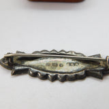 Victorian Sterling Silver 'Lily' Name Sweetheart Brooch 1888 Antique Birmingham