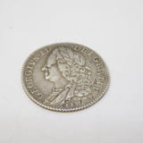 King George II Silver Sixpence Coin Antique 1746 Very Fine Condition