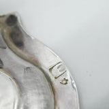 George III Scottish Provincial Sterling Silver Crested Salver Dish Antique c1790