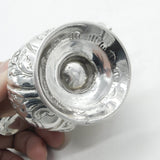 George III Sterling Silver Pedestal Floral Pattern Cream Jug Antique 1764 London