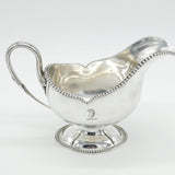 Victorian Elkington & Co. Silver Plated Eagle Crest Sauce Boat Antique c1880