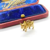 9ct Yellow Gold Taurus the Bull Zodiac Charm or Pendant 1958 Birmingham