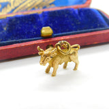 9ct Yellow Gold Taurus the Bull Zodiac Charm or Pendant 1958 Birmingham