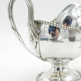 Victorian Elkington & Co. Silver Plated Eagle Crest Sauce Boat Antique c1880