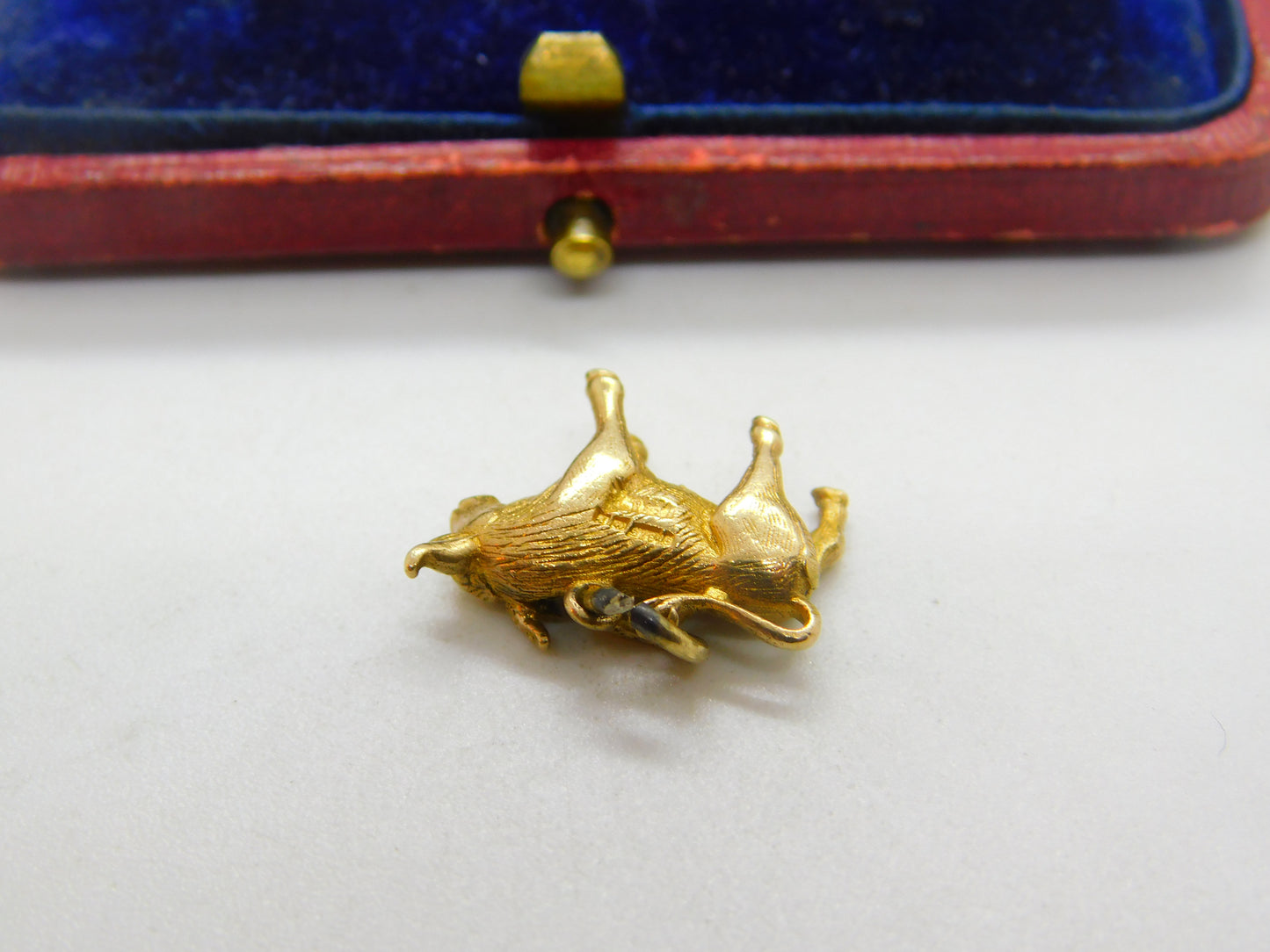 9ct Yellow Gold Taurus the Bull Zodiac Charm or Pendant 1958 Birmingham