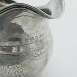 George III Sterling Silver Greek Maze Pattern Cream Jug Antique 1809 London