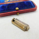 Marius Hammer Sterling Silver & Rare Green Enamel Winter Scene Brooch Antique