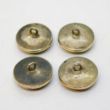Georgian Gold & Silver Mounted Set of Micro Mosaic Animal Buttons Antique
