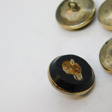 Georgian Gold & Silver Mounted Set of Micro Mosaic Animal Buttons Antique