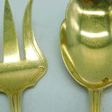 19th Century French .950 Silver Gilt Dessert Cutlery Four-Part Set Antique c1880