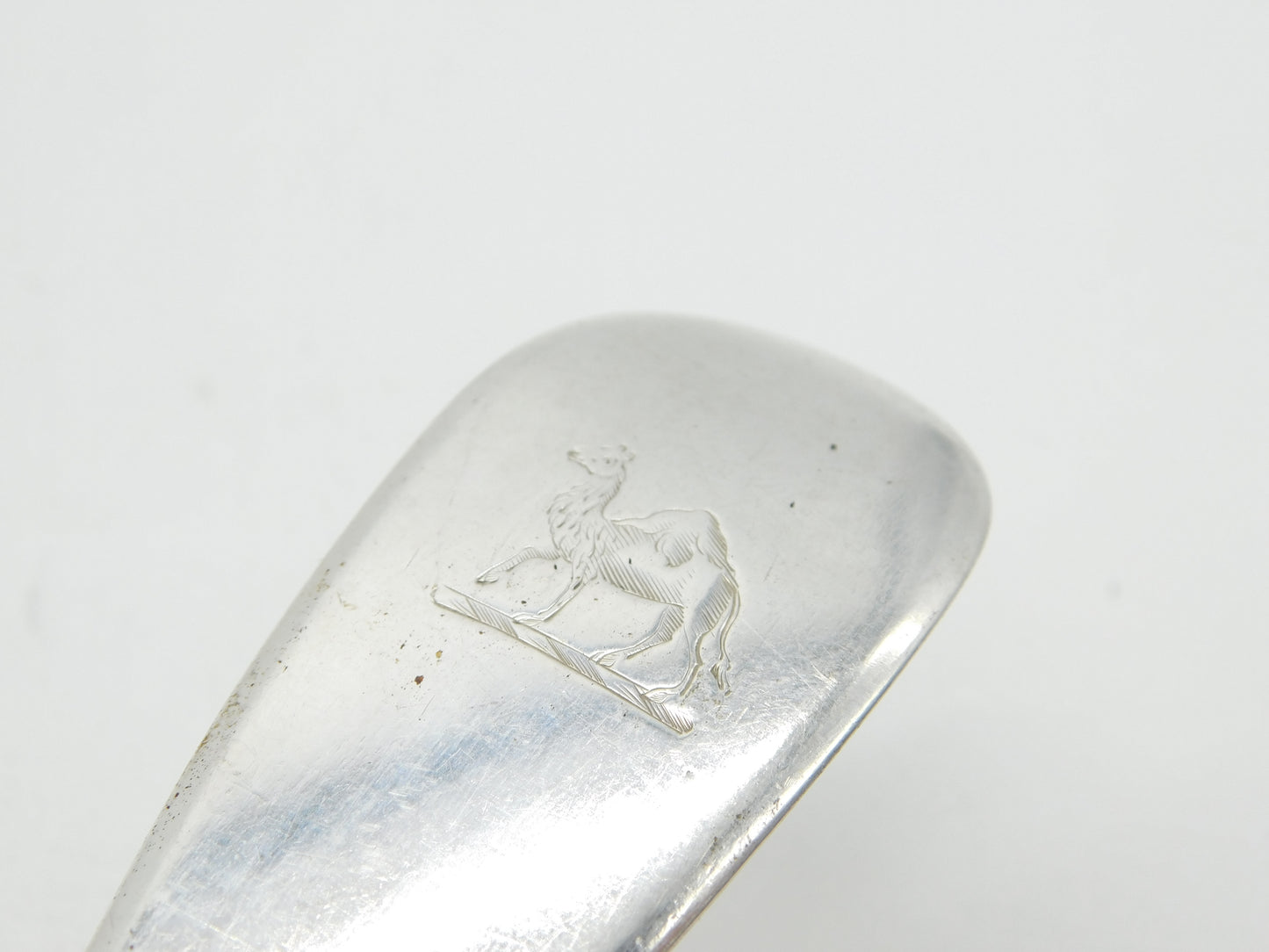 George III Sterling Silver Camel Crest Fish Slice Antique 1806 London