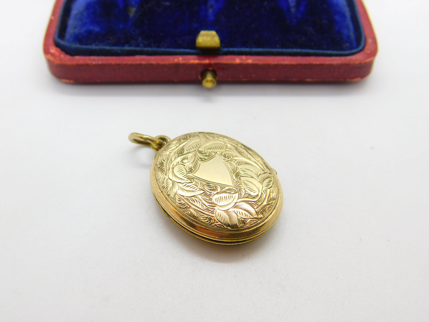 Victorian 9ct Gold & Enamel Back & Front Monogram CIA Locket Antique c1890