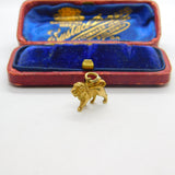 9ct Yellow Gold Lion or Leo Zodiac Charm Pendant 1960 Birmingham Vintage