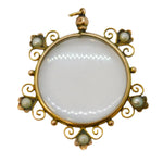 EDwardian 9ct Gold Pearl Pendant