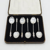 Edwardian Boxed Set of Sterling Silver Apostle Teaspoons Antique 1904 Birmingham