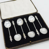 Edwardian Boxed Set of Sterling Silver Apostle Teaspoons Antique 1904 Birmingham