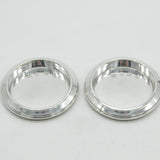 Pair of Sterling Silver Wine Glass Coasters Vintage 1969 Sheffield