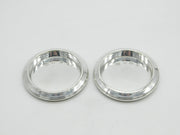 Pair of Sterling Silver Wine Glass Coasters Vintage 1969 Sheffield