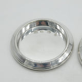Pair of Sterling Silver Wine Glass Coasters Vintage 1969 Sheffield