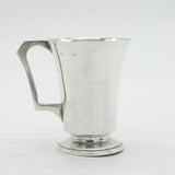 Sterling Silver Modernist Christening Mug Tankard Antique 1920 Birmingham Deco