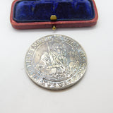 Georgian Sterling Silver Johann Georg I of Saxony Thaler Coin Box c1720 Antique